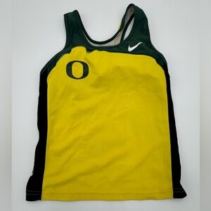 Nike Oregon Ducks Green and Yellow Track Tank